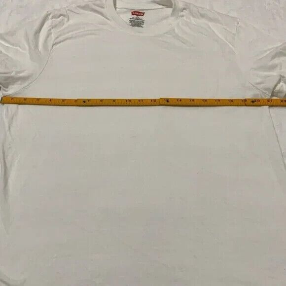 Men's Levis White Short Sleeve Shirt Tagless NWOT - Picture 5 of 6